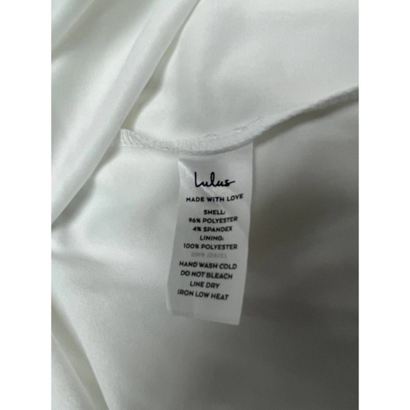 LULU'S SZ S Irresistible Charm White Midi Halter Skaker Dress NEW B100 - Picture 6 of 8